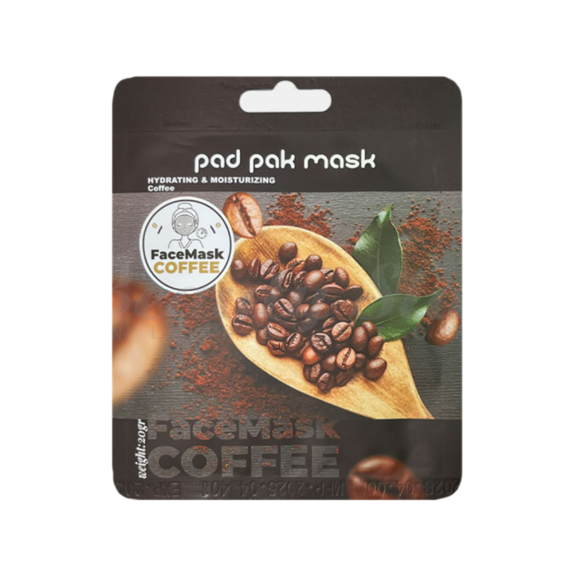 ماسک صورت پد پاک مدل قهوه