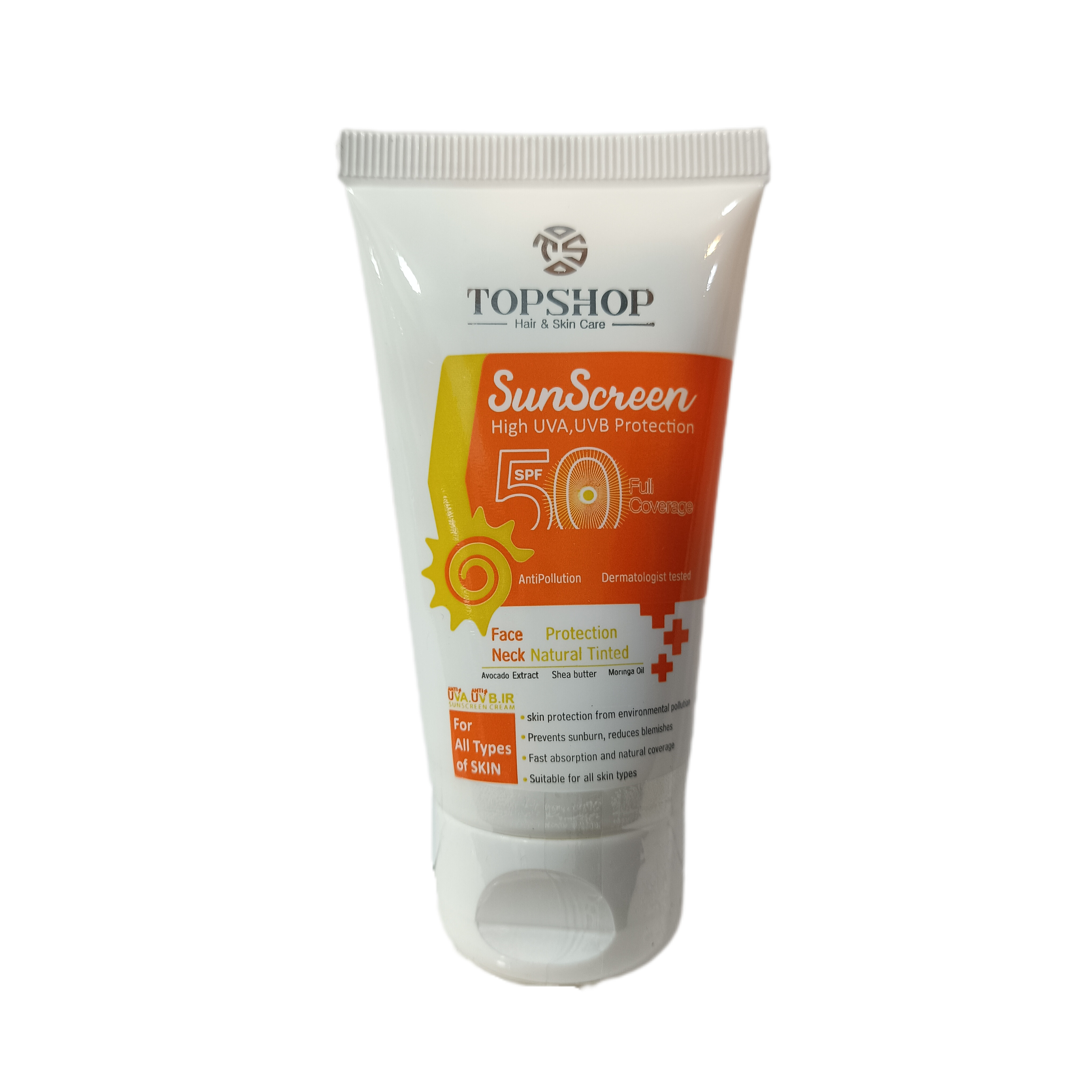 ضدآفتاب بی رنگ تاپ شاپ