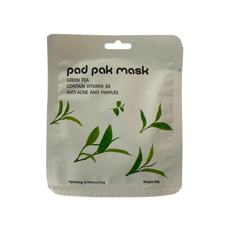 ماسک صورت پد پاک مدل چای سبز